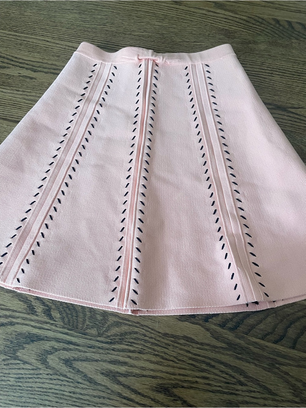 Sandro Women's Pink Knit A-Line Skirt